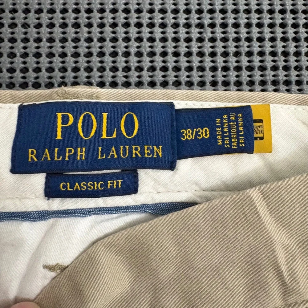 Polo Ralph Lauren Classic Fit Chino Pants Tan Khaki Cotton Twill Mens 38x30